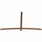 Ekena Millwork Bellingham Timber Gable Bracket, Western Red Cedar, 96"W x 56"H x 1 1/2"D x 3 1/2"F, 14/12 Pitch GBW096X56X0204BEL00SWR - alternate 3